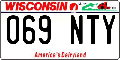 WI license plate 069NTY
