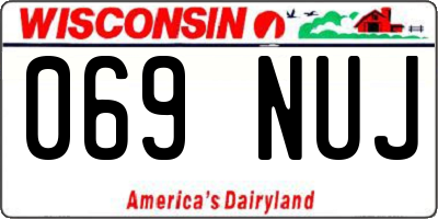 WI license plate 069NUJ