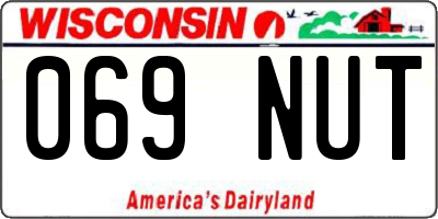 WI license plate 069NUT
