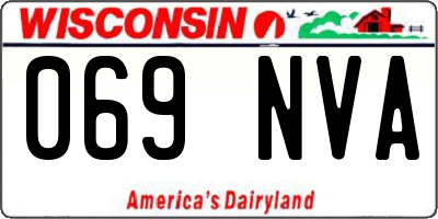WI license plate 069NVA