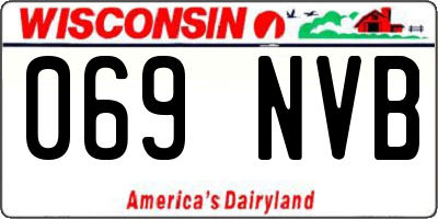 WI license plate 069NVB