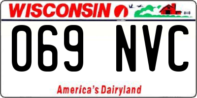 WI license plate 069NVC