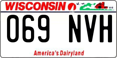 WI license plate 069NVH