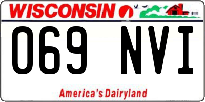 WI license plate 069NVI