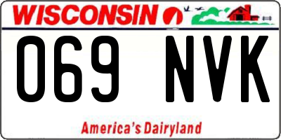 WI license plate 069NVK