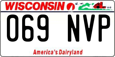WI license plate 069NVP