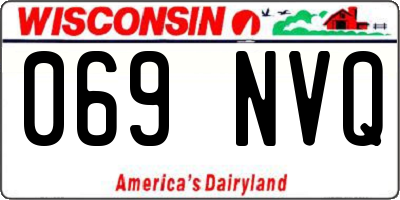 WI license plate 069NVQ