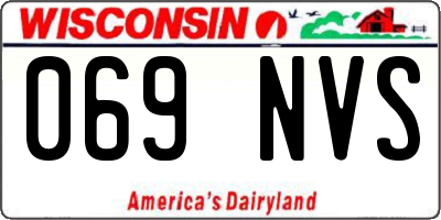 WI license plate 069NVS