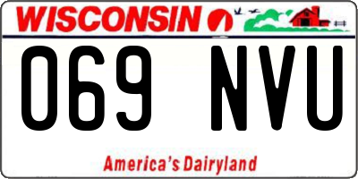 WI license plate 069NVU