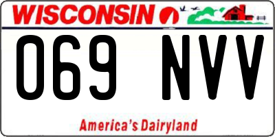 WI license plate 069NVV
