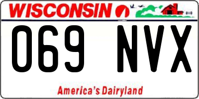 WI license plate 069NVX