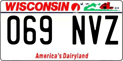 WI license plate 069NVZ
