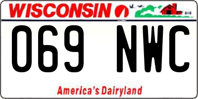 WI license plate 069NWC