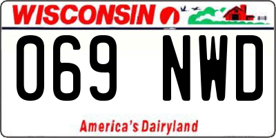 WI license plate 069NWD