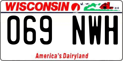 WI license plate 069NWH