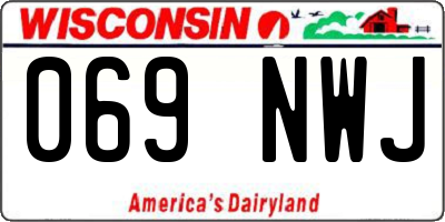WI license plate 069NWJ