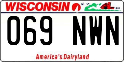 WI license plate 069NWN