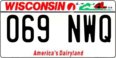 WI license plate 069NWQ