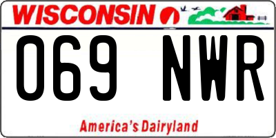 WI license plate 069NWR