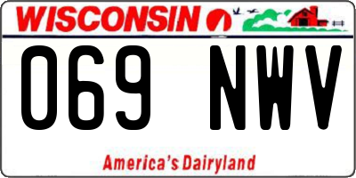 WI license plate 069NWV