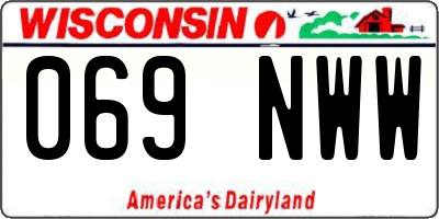 WI license plate 069NWW