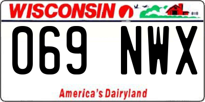 WI license plate 069NWX