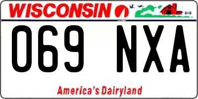 WI license plate 069NXA