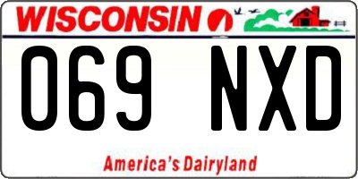 WI license plate 069NXD