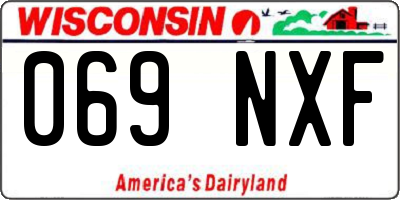 WI license plate 069NXF