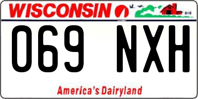 WI license plate 069NXH