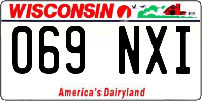 WI license plate 069NXI