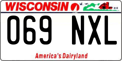WI license plate 069NXL