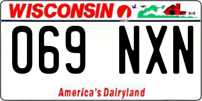 WI license plate 069NXN