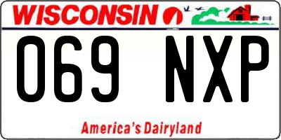 WI license plate 069NXP