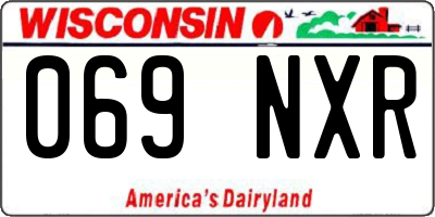 WI license plate 069NXR