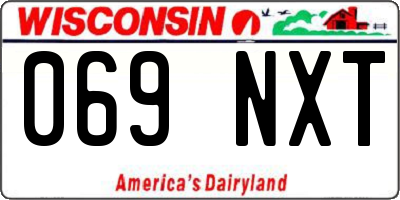 WI license plate 069NXT