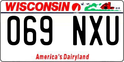 WI license plate 069NXU