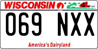 WI license plate 069NXX