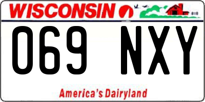 WI license plate 069NXY