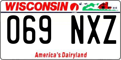 WI license plate 069NXZ