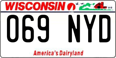 WI license plate 069NYD