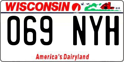 WI license plate 069NYH