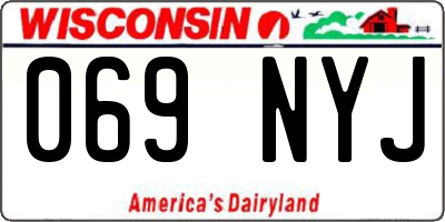 WI license plate 069NYJ