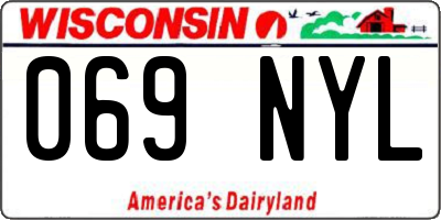 WI license plate 069NYL