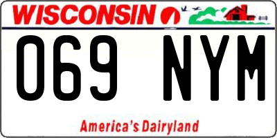 WI license plate 069NYM