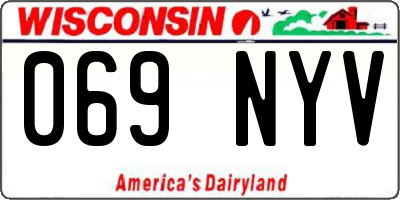 WI license plate 069NYV