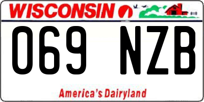 WI license plate 069NZB
