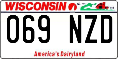WI license plate 069NZD