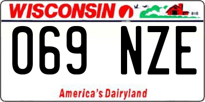 WI license plate 069NZE