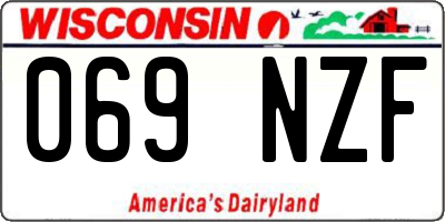 WI license plate 069NZF